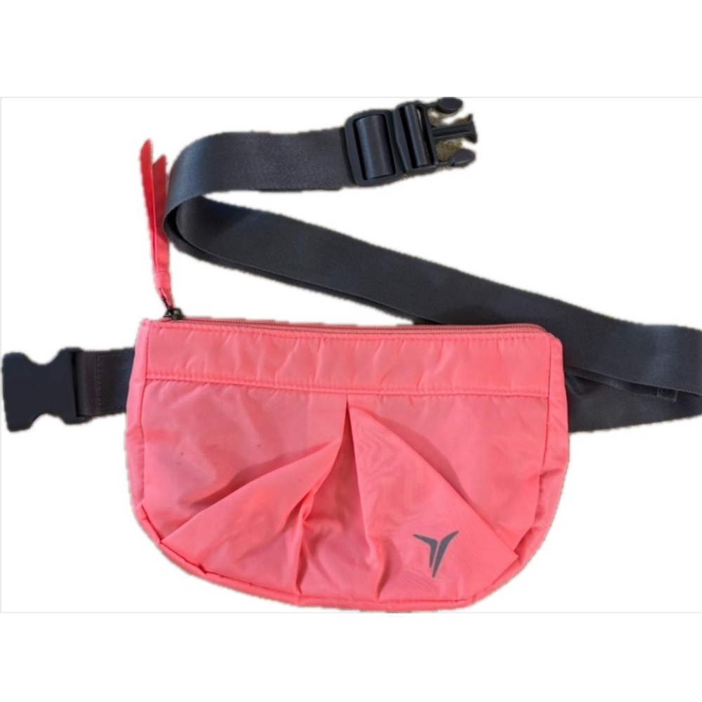 Old Navy Coral Belt Bag with Gray Interior